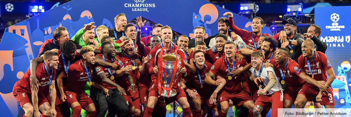 Bild som beskriver TV4 och C More sänder UEFA Champions League med start 2021