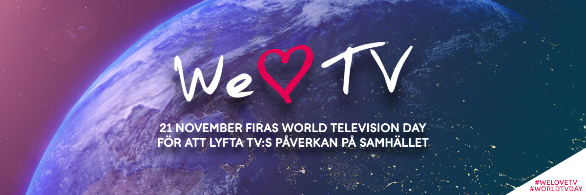 Bild som beskriver 21 november firas World Television Day för att lyfta tv:s påverkan på samhället 