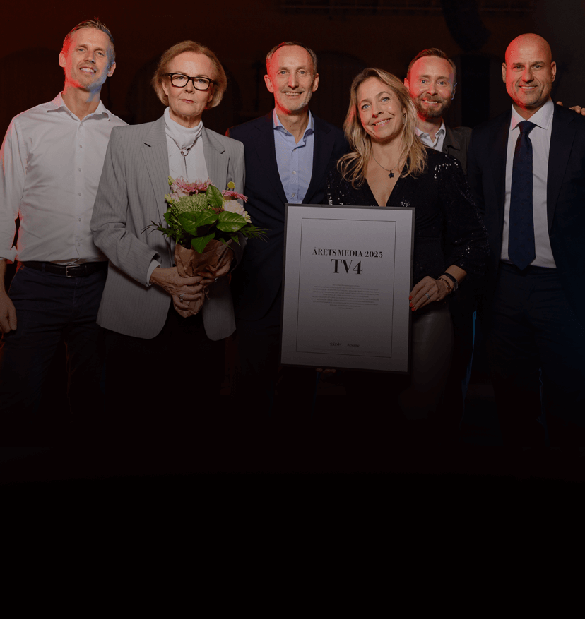 Bild som beskriver TV4 har utsetts till Årets media  - andra året i rad