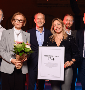 Bild som beskriver Sveriges marknadschefer har utsett TV4 till Årets media - för andra året i rad