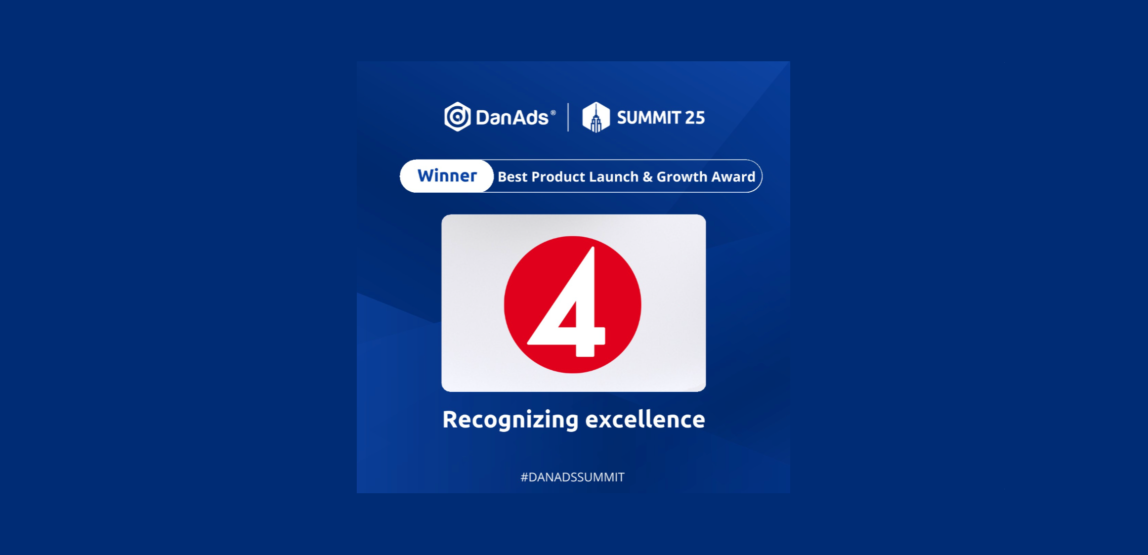 Bild som beskriver  TV4 vinner Best Product Launch & Growth i internationell tävling