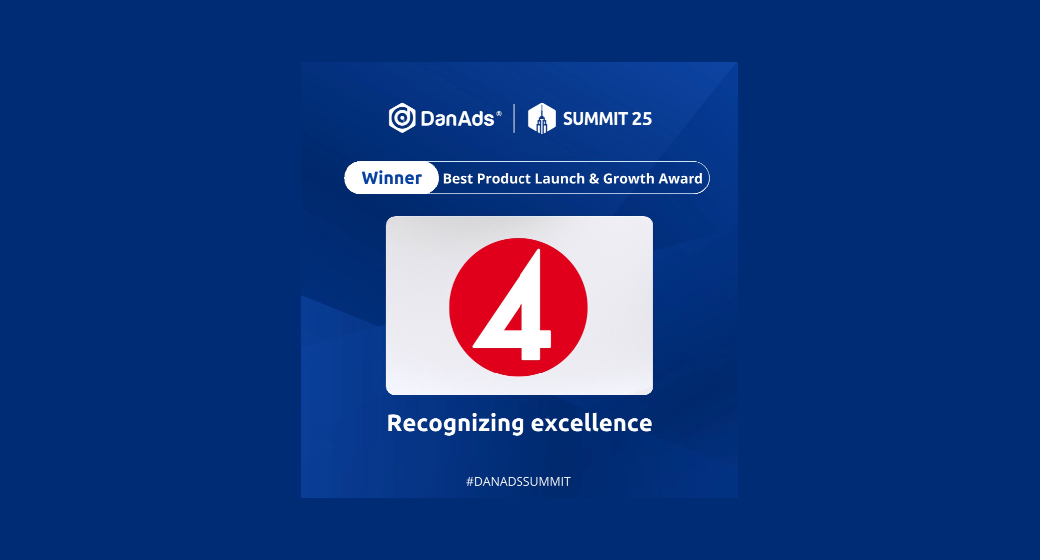 Bild som beskriver  TV4 vinner Best Product Launch & Growth i internationell tävling