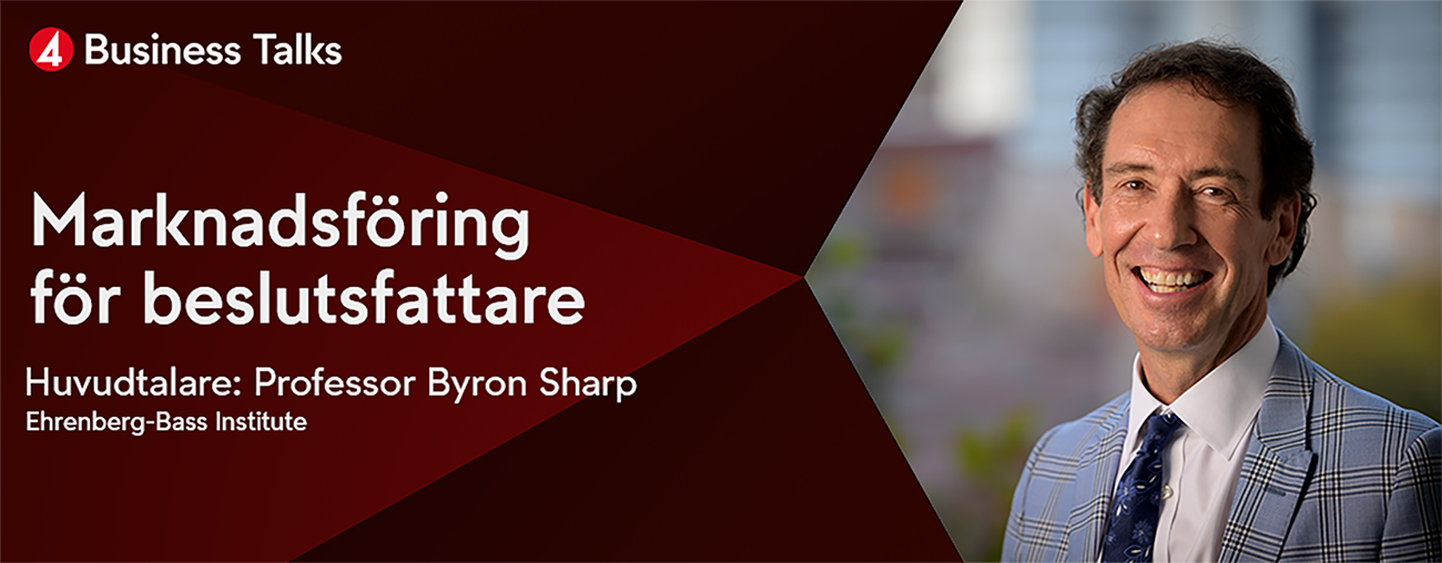 Bild som beskriver TV4 Business Talks 2025 - med professor Byron Sharp