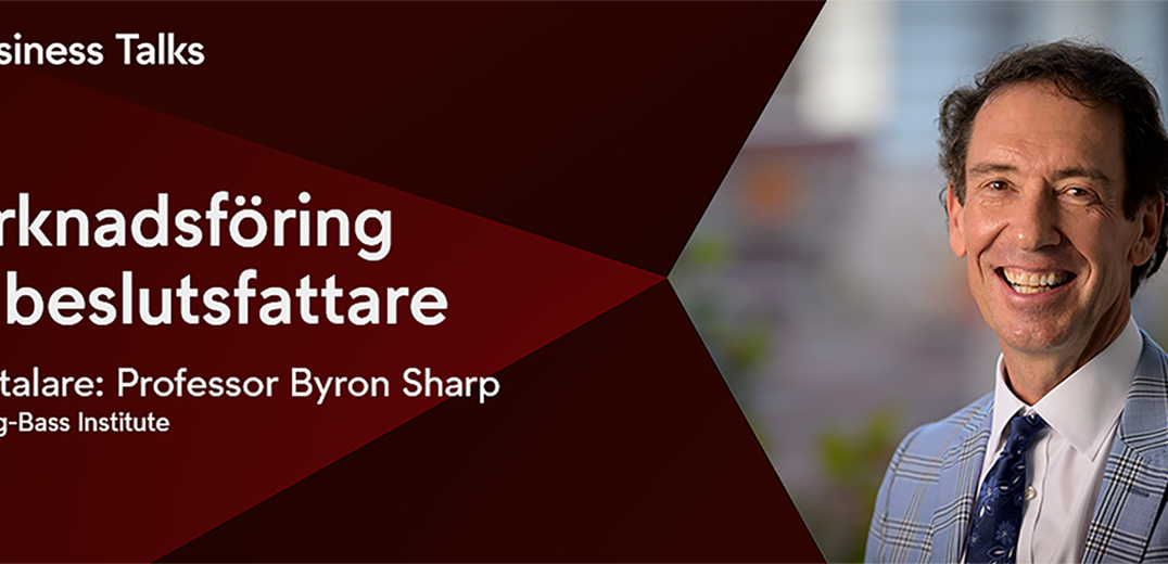 Bild som beskriver TV4 Business Talks 2025 - med professor Byron Sharp